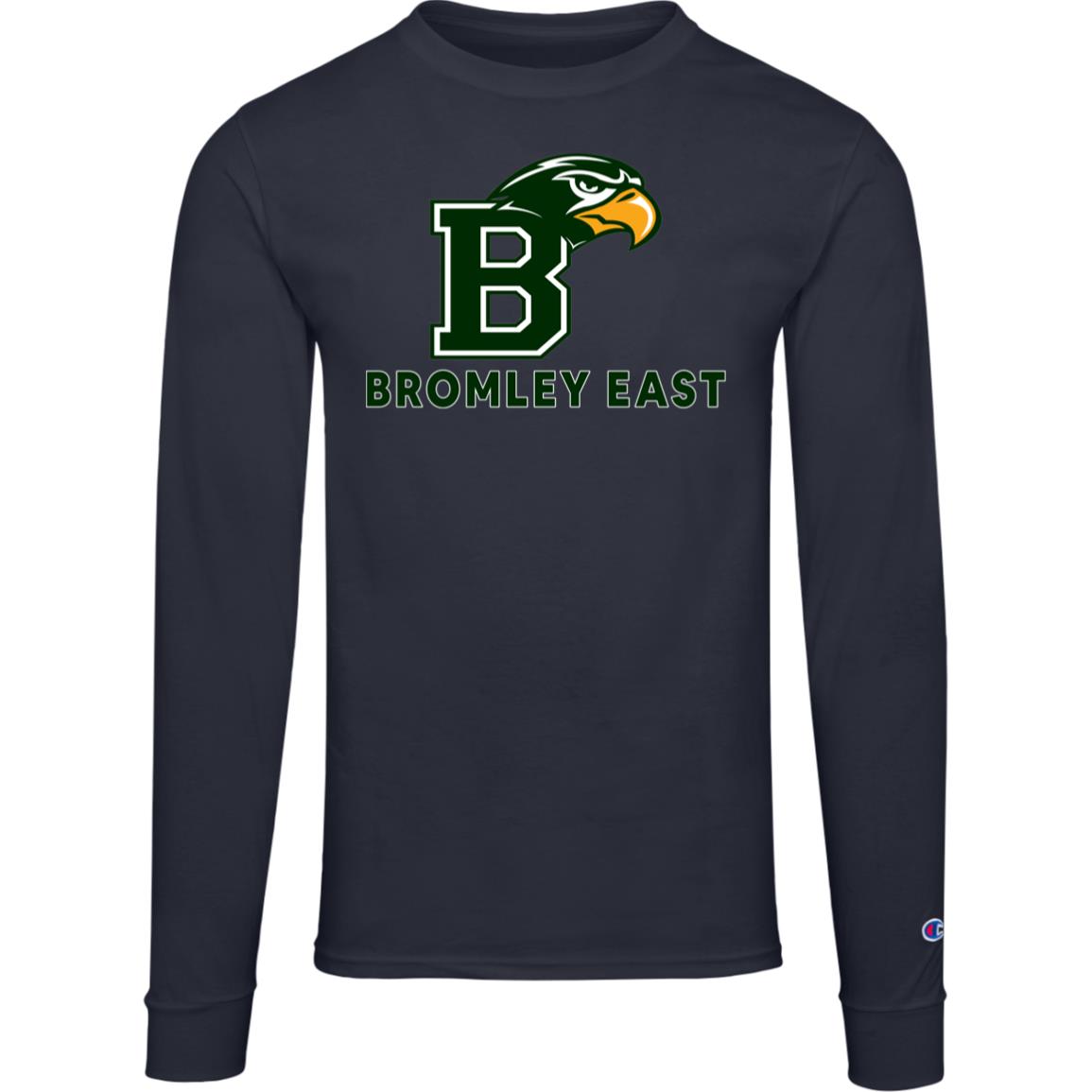 Hawk Originals (BROMLEY EAST w/B and Hawk) Champion Mens Long Sleeve Tee