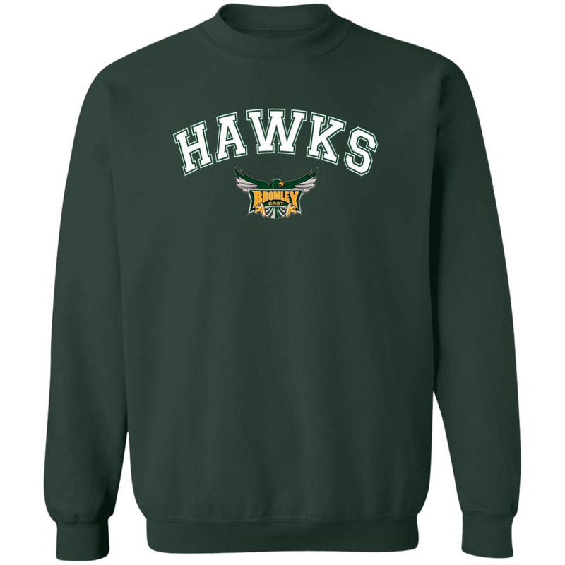 Hawk Originals (HAWKS arched w/Logo)) Crewneck Pullover Sweatshirt
