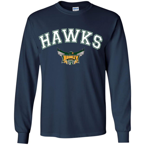 Hawk Originals (HAWKS arched w/Logo) Youth LS T-Shirt