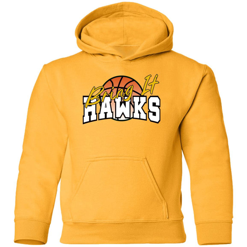 Hawk Originals Bring It Hawks (Basketball) Youth Pullover Hoodie