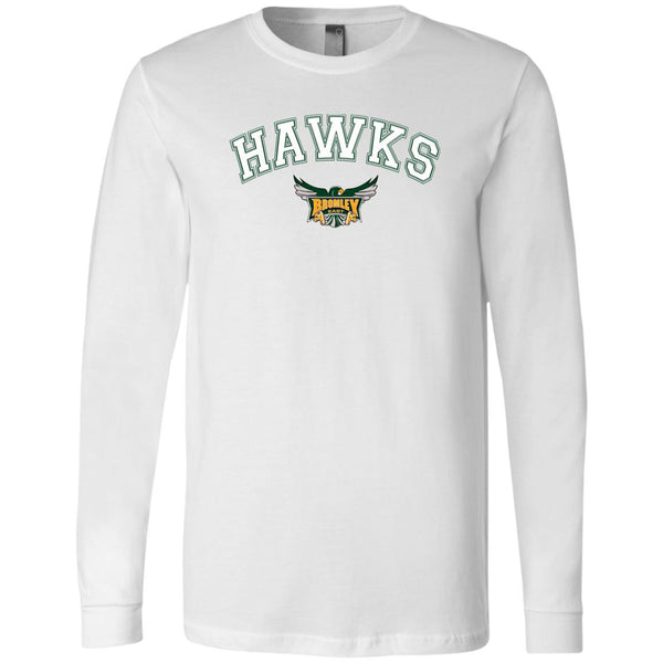 Hawks Originals (HAWKS arched w/Logo) Men's Jersey LS T-Shirt