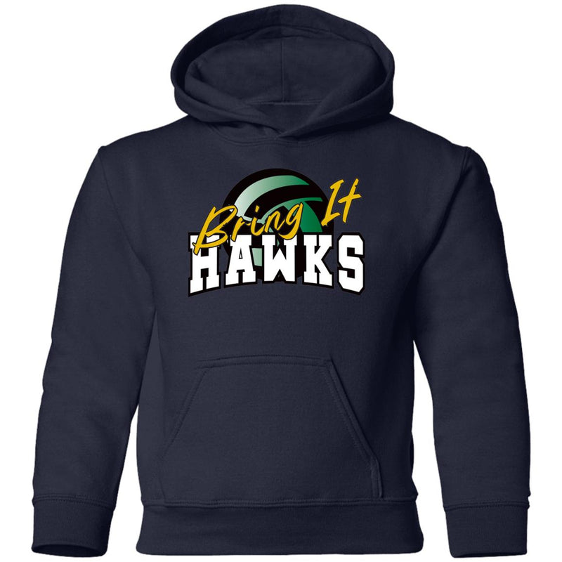 Hawk Originals Bring It Hawks (Volleyball) Youth Pullover Hoodie