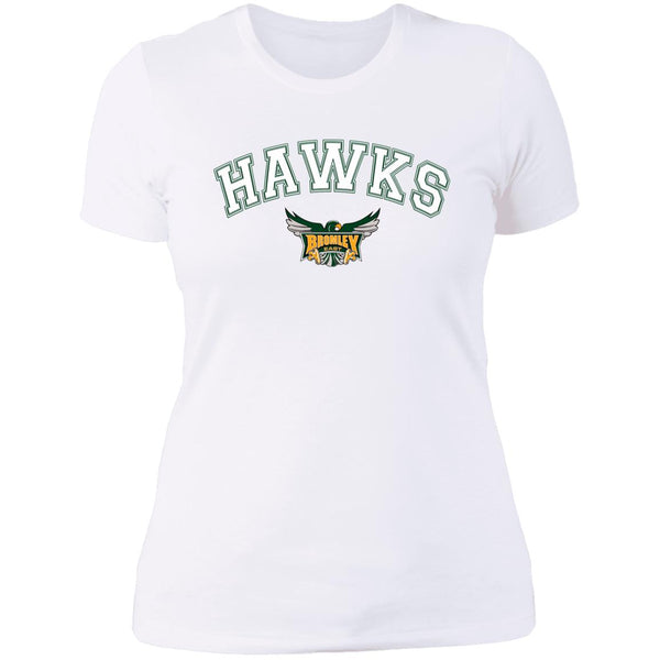 Hawk Originals (HAWKS arched w/Logo) Ladies' Boyfriend T-Shirt