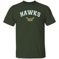 Hawk Originals (HAWKS arched w/Logo) 5.3 oz. T-Shirt