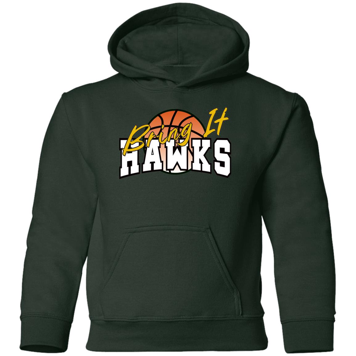 Hawk Originals Bring It Hawks (Basketball) Youth Pullover Hoodie