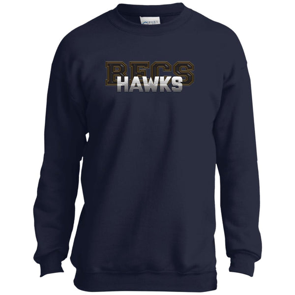Hawk Originals (Chrome BECS HAWKS) Youth Crewneck Sweatshirt