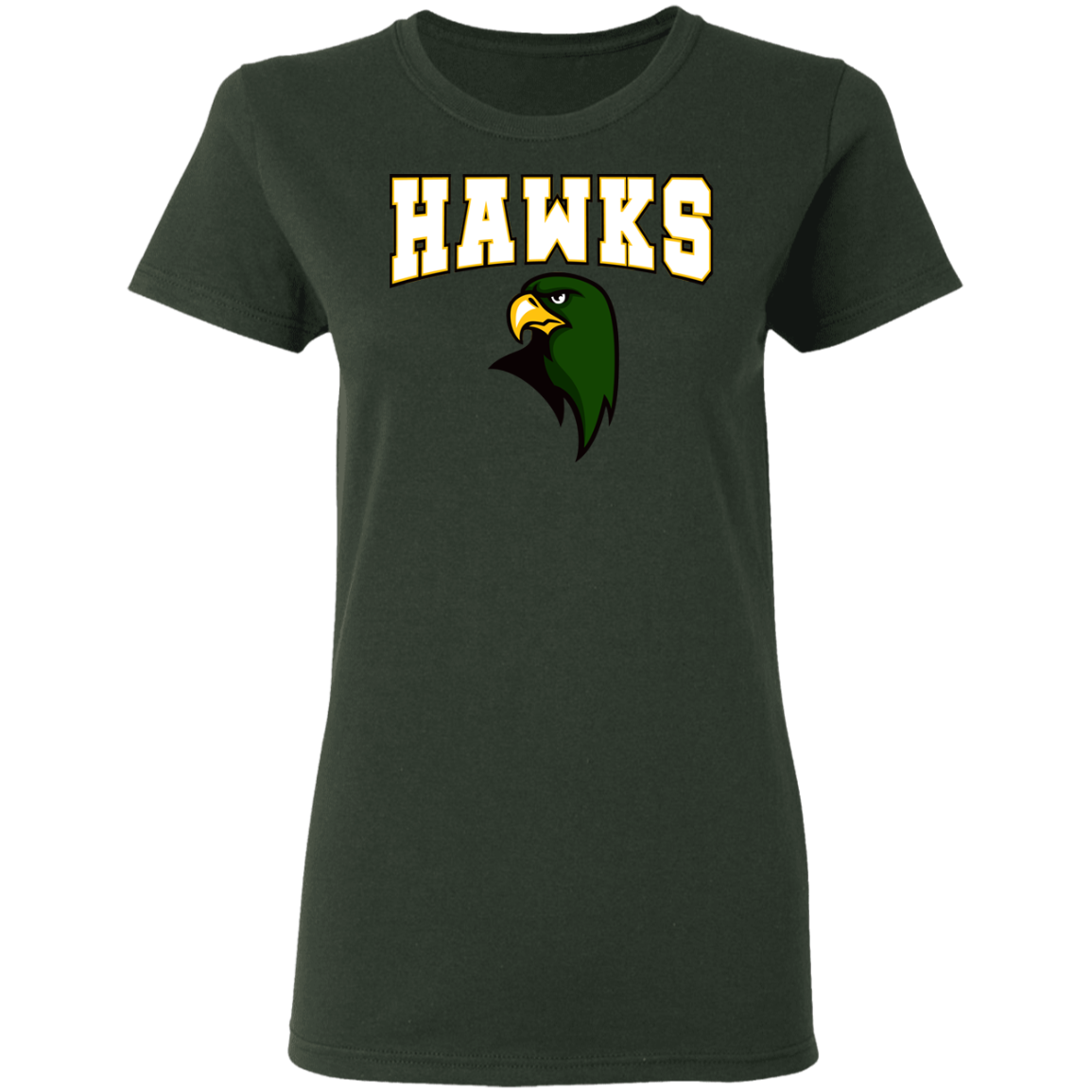 Hawk Originals (HAWKS w/Hawk)  Ladies' 5.3 oz. T-Shirt