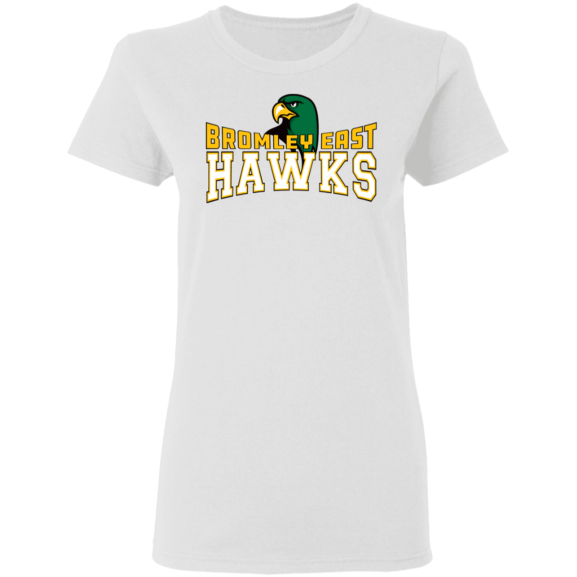 Hawk Originals (BROMLEY EAST HAWKS w/Hawk) Ladies' 5.3 oz. T-Shirt