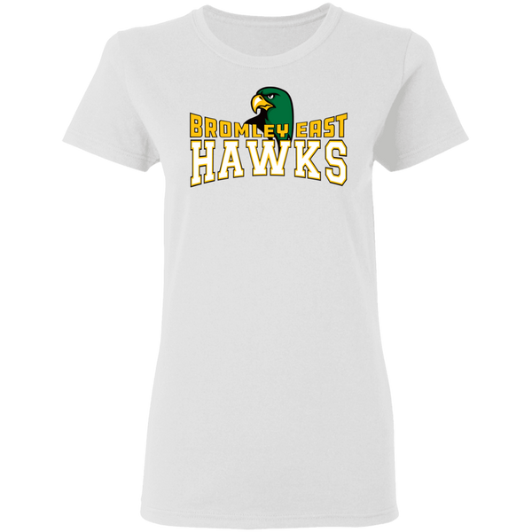 Hawk Originals (BROMLEY EAST HAWKS w/Hawk) Ladies' 5.3 oz. T-Shirt