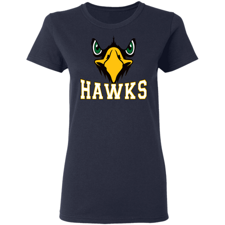 Hawk Originals (Front Facing Hawk)Ladies' 5.3 oz. T-Shirt
