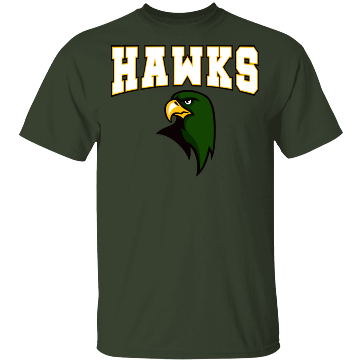Hawk Originals (HAWKS w/Hawk)  5.3 oz. T-Shirt