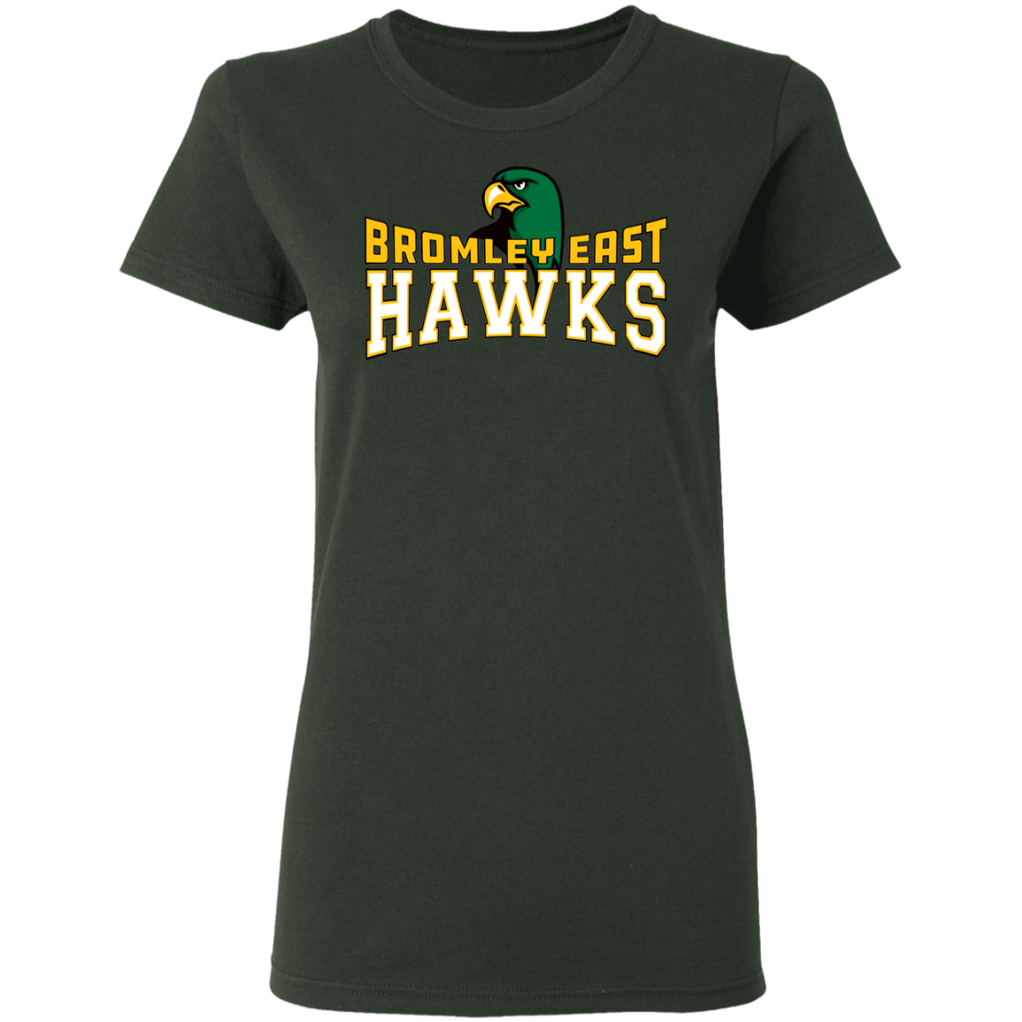 Hawk Originals (BROMLEY EAST HAWKS w/Hawk) Ladies' 5.3 oz. T-Shirt
