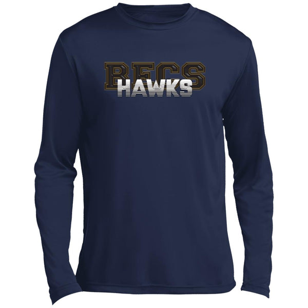 Hawk Originals DIGISOFT (Chrome BECS w/HAWKS) Men’s Long Sleeve Performance Tee