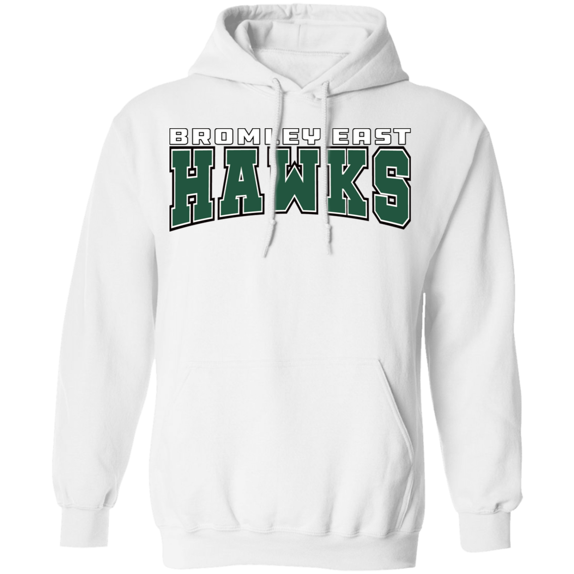 Hawk Originals (Bromley East Hawks - green) Pullover Hoodie