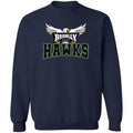 Hawk Originals (White Main Logo w/Hawks) Crewneck Pullover Sweatshirt