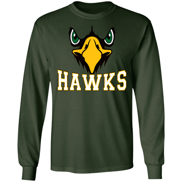 Hawk Originals (Front Facing Hawk) LS Ultra Cotton T-Shirt