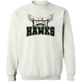 Hawk Originals (White Main Logo w/Hawks) Crewneck Pullover Sweatshirt