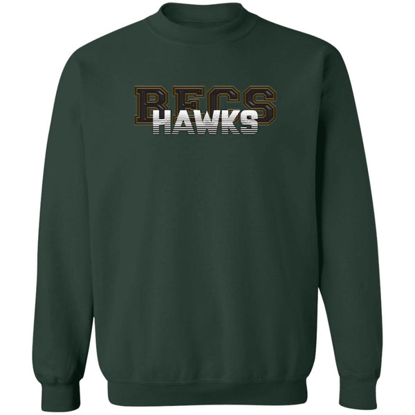 Hawk Originals DIGISOFT (Chrome BECS w/HAWKS) Crewneck Pullover Sweatshirt