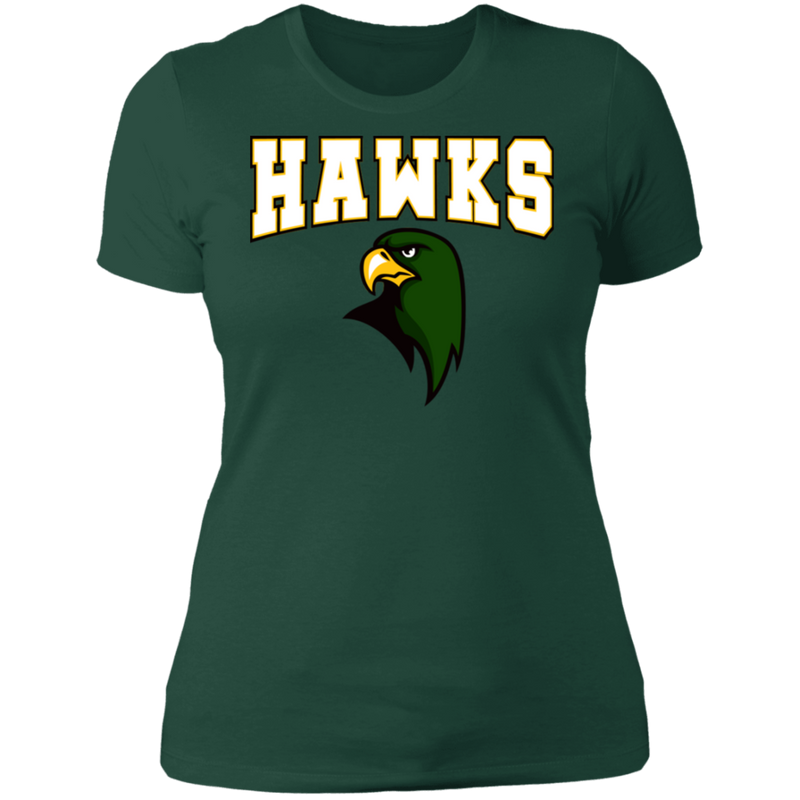 Hawk Originals (HAWKS w/Hawk) Ladies' Boyfriend T-Shirt