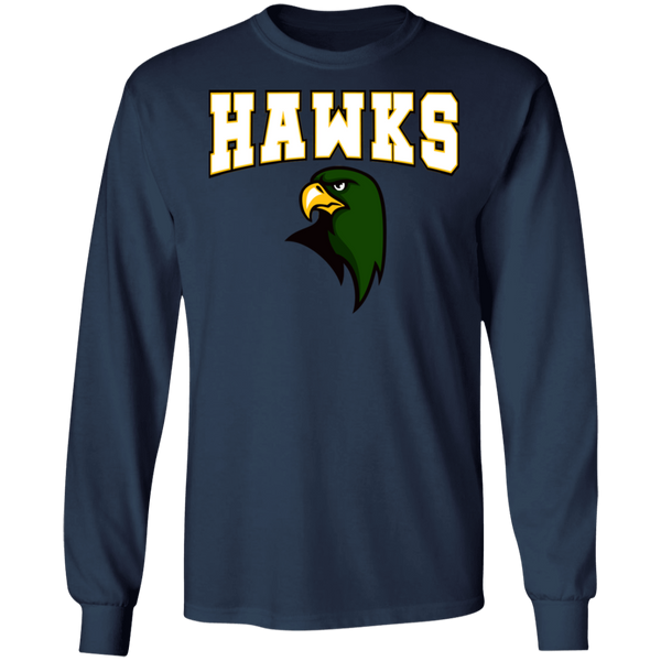Hawk Originals (HAWKS w/Hawk)  LS Ultra Cotton T-Shirt