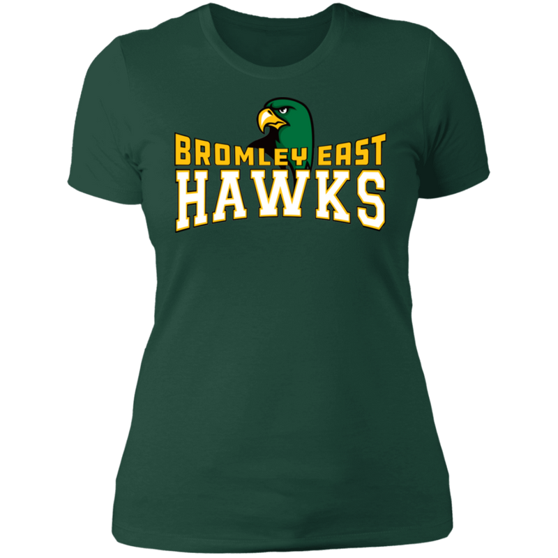 Hawk Originals (BROMLEY EAST HAWKS w/Hawk) Ladies' Boyfriend T-Shirt